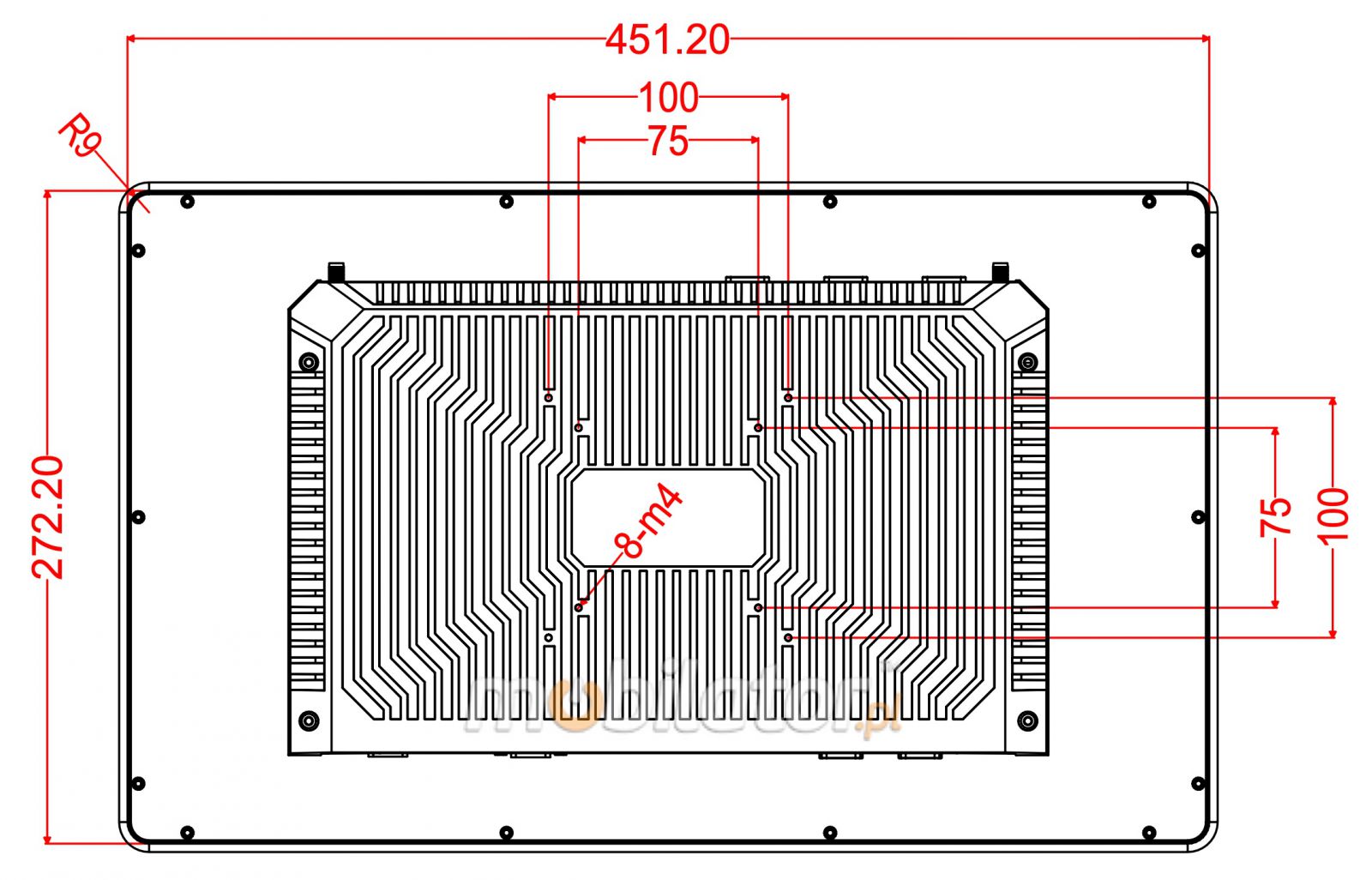 BiBox 185-I510 18.5 cala dotykowy przemysowy komputer panelowy